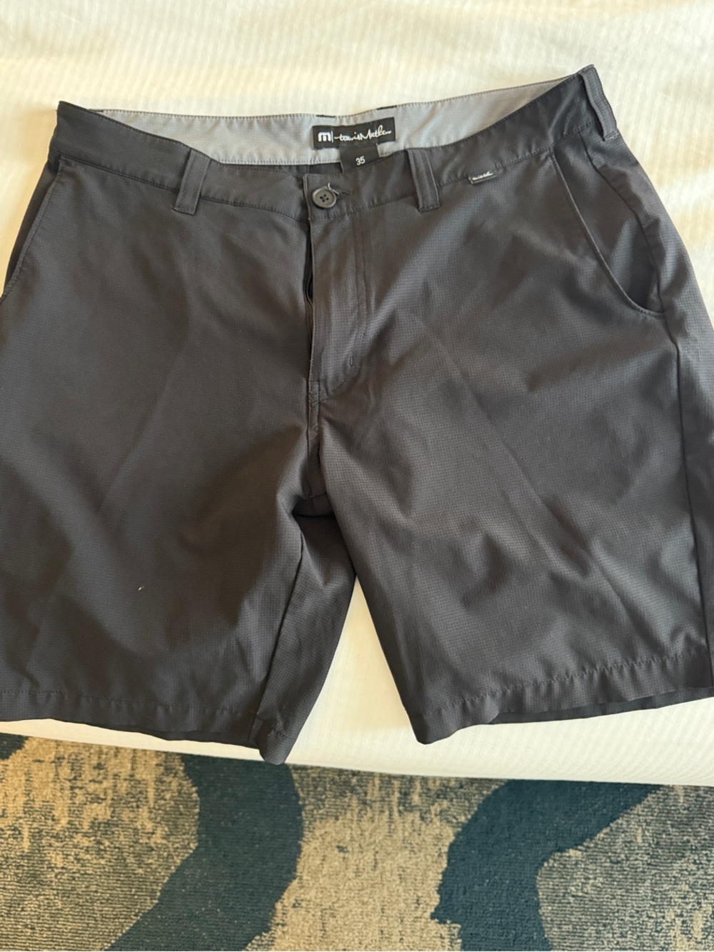 Travis Mathew Black Performance Golf Shorts